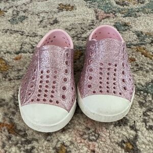 Pale pink bling Native water shoes C5